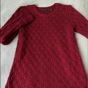 Maroon sweatshirt, size ( XS ) , long sleeve , no hoodie , sowing string